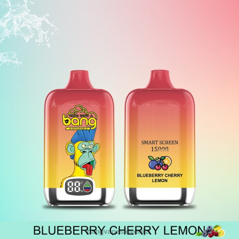 Bang Vape Digital Smart Screen 15000 vpihov 25 ml za enkratno uporabo PN4LX11 - Vape Gang Flavors