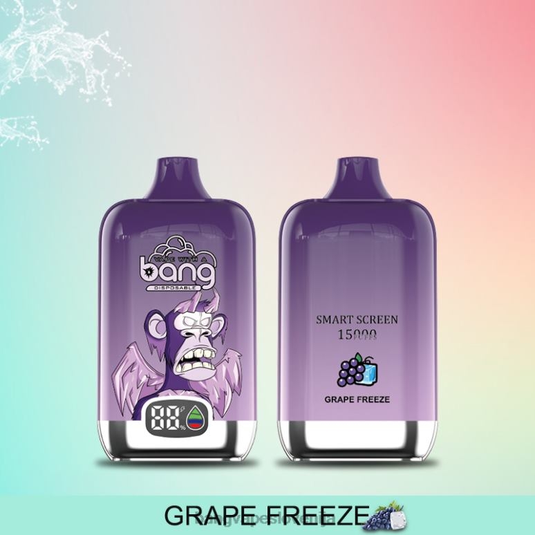 Bang Vape Digital Smart Screen 15000 vpihov 25 ml za enkratno uporabo PN4LX11 - Vape Gang Flavors