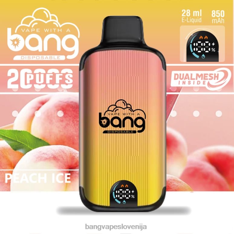 Bang Vape Digital Smart Screen 20000 vpihov za enkratno uporabo PN4LX3 - Vape Gang Disposables