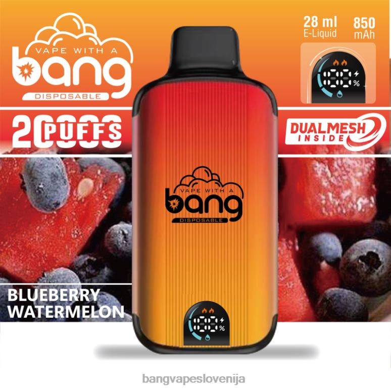Bang Vape Digital Smart Screen 20000 vpihov za enkratno uporabo PN4LX3 - Vape Gang Disposables