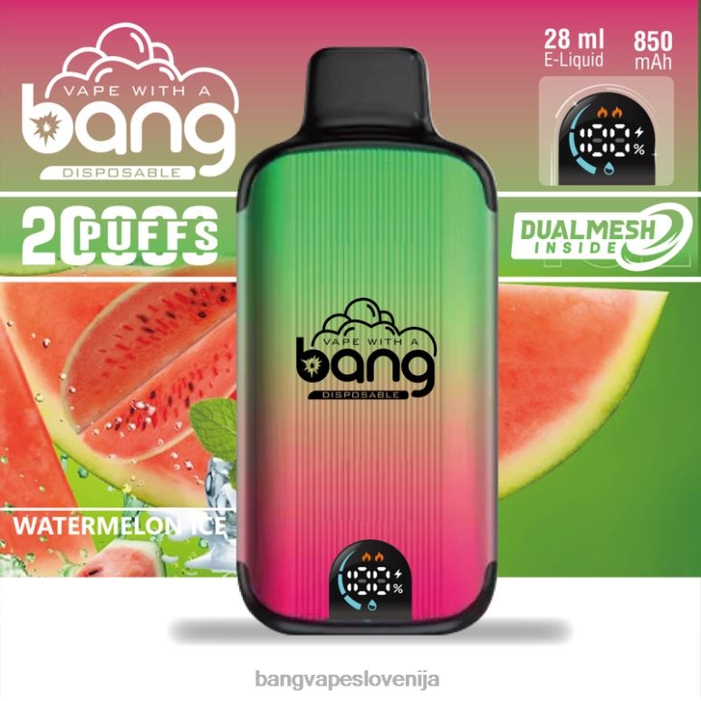 Bang Vape Digital Smart Screen 20000 vpihov za enkratno uporabo PN4LX3 - Vape Gang Disposables