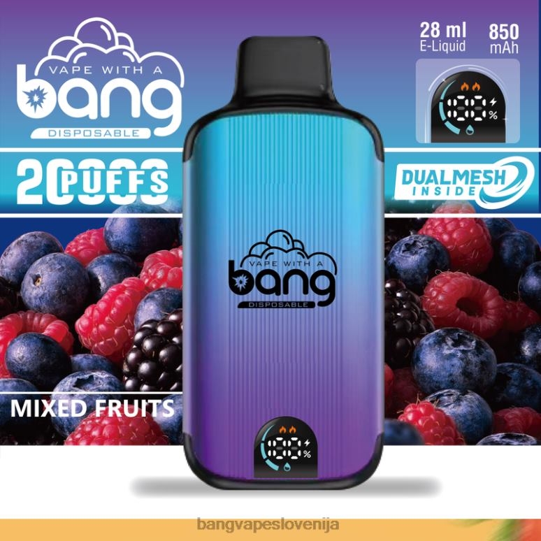 Bang Vape Digital Smart Screen 20000 vpihov za enkratno uporabo PN4LX3 - Vape Gang Disposables