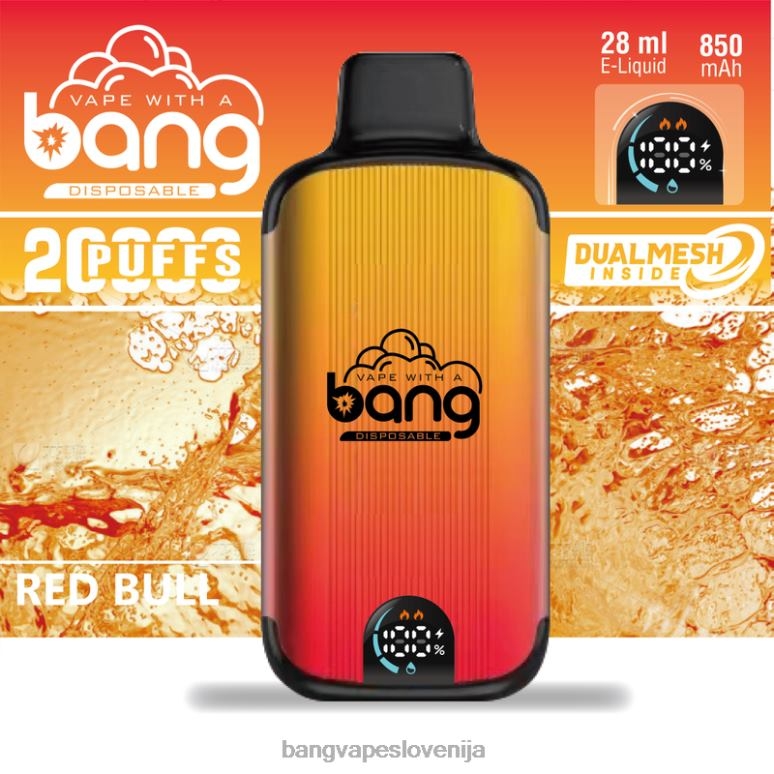 Bang Vape Digital Smart Screen 20000 vpihov za enkratno uporabo PN4LX3 - Vape Gang Disposables