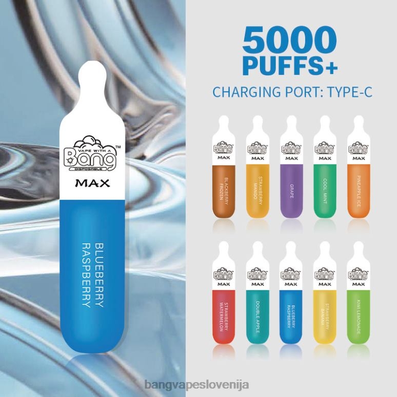 Bang Vape Max 5000 puff bar za enkratno uporabo PN4LX10 - Vape Gang Slovenija