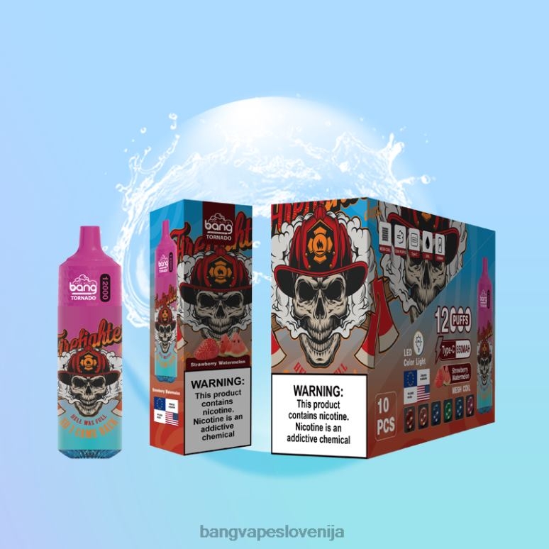 Bang Vape Tornado 12000 vpihov z LED in mrežasto tuljavo za enkratno uporabo PN4LX4 - Bang Disposable Vape Review