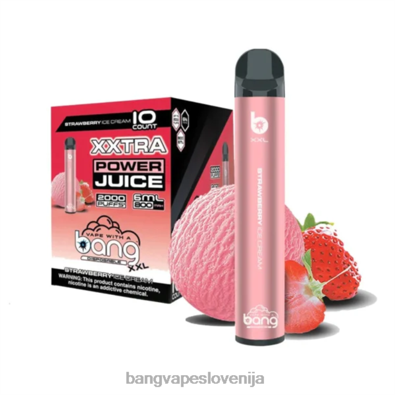 Bang Vape XXL 2000 vpihov jagodni sladoled PN4LX23 - Vape Gang Disposables