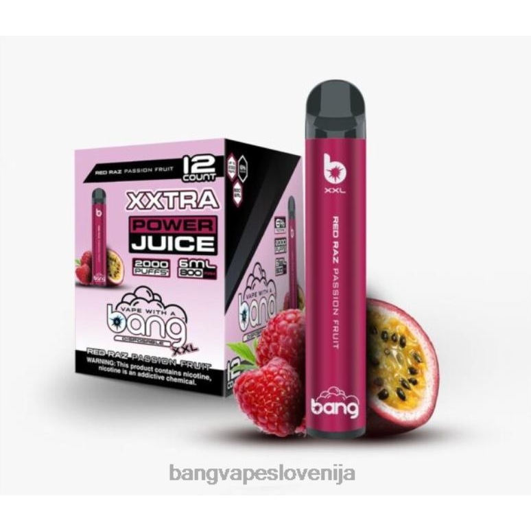 Bang Vape XXL 2000 vpihov rdeče raz pasijonke PN4LX22 - Bang Box Vape Cena