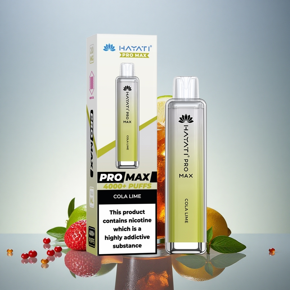 Hayati Pro Max 4000 Puffs Cola Lime Z 2% Nikotina 1400mAh