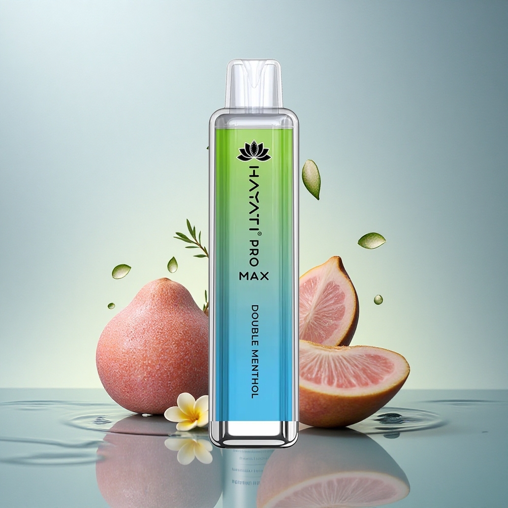 Hayati Pro Max 4000 Puffs Dvojni Mentol 1400mAh 2ml Rechargeable