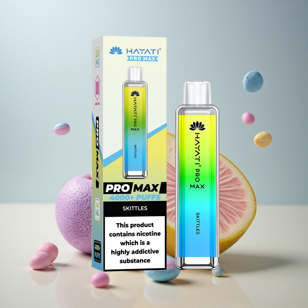 Hayati Pro Max 4000 Puffs Hayati Kristalni Vape z 1400mAh in 2ml posodo