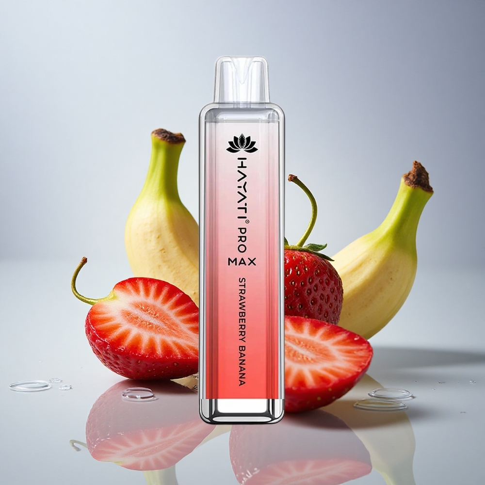 Hayati Pro Max 4000 Puffs Jagoda Banana 5% nikotina 1400mAh