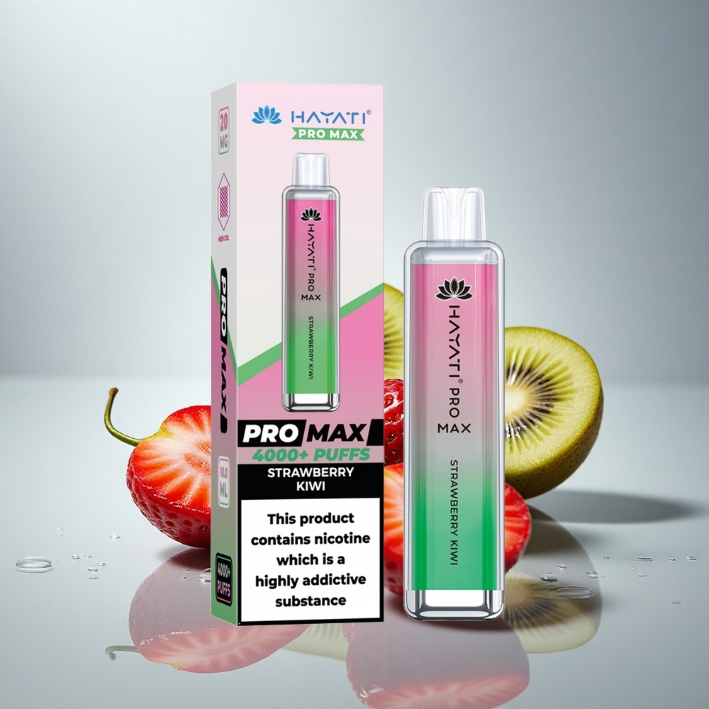 Hayati Pro Max 4000 Puffs Jagoda Kivi Dual Coil 1400mAh