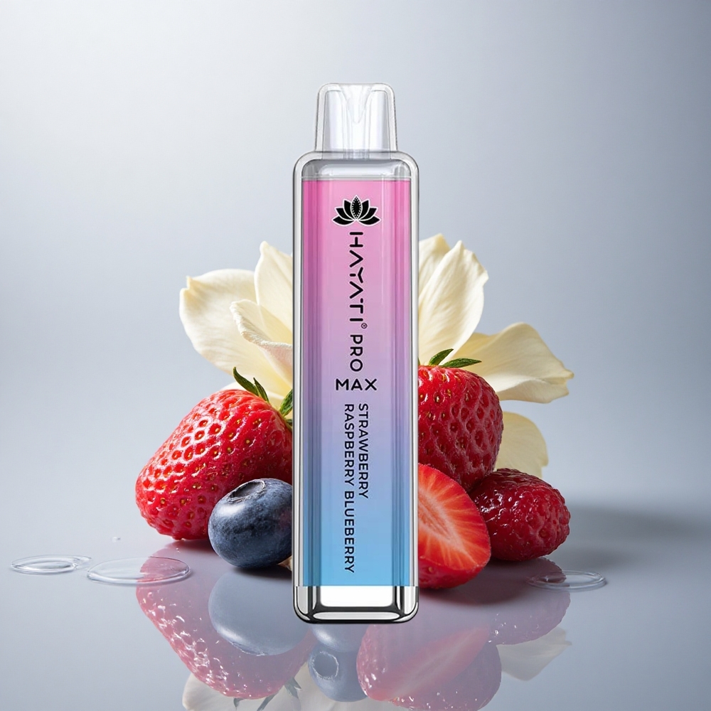 Hayati Pro Max 4000 Puffs Jagoda Malina Borovnica Dual 1.1 Ohm Mesh Coil 1400mAh