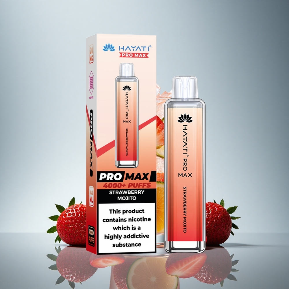 Hayati Pro Max 4000 Puffs Jagoda Mojito Dual Coil 1400mAh