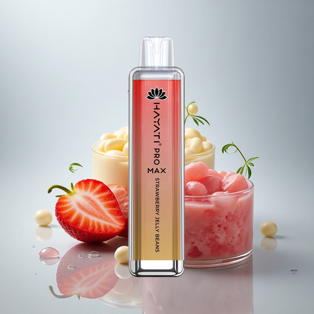 Hayati Pro Max 4000 Puffs Jagodni Žele Bonboni z 2ml Rezervoarjem in 1400mAh Baterijo