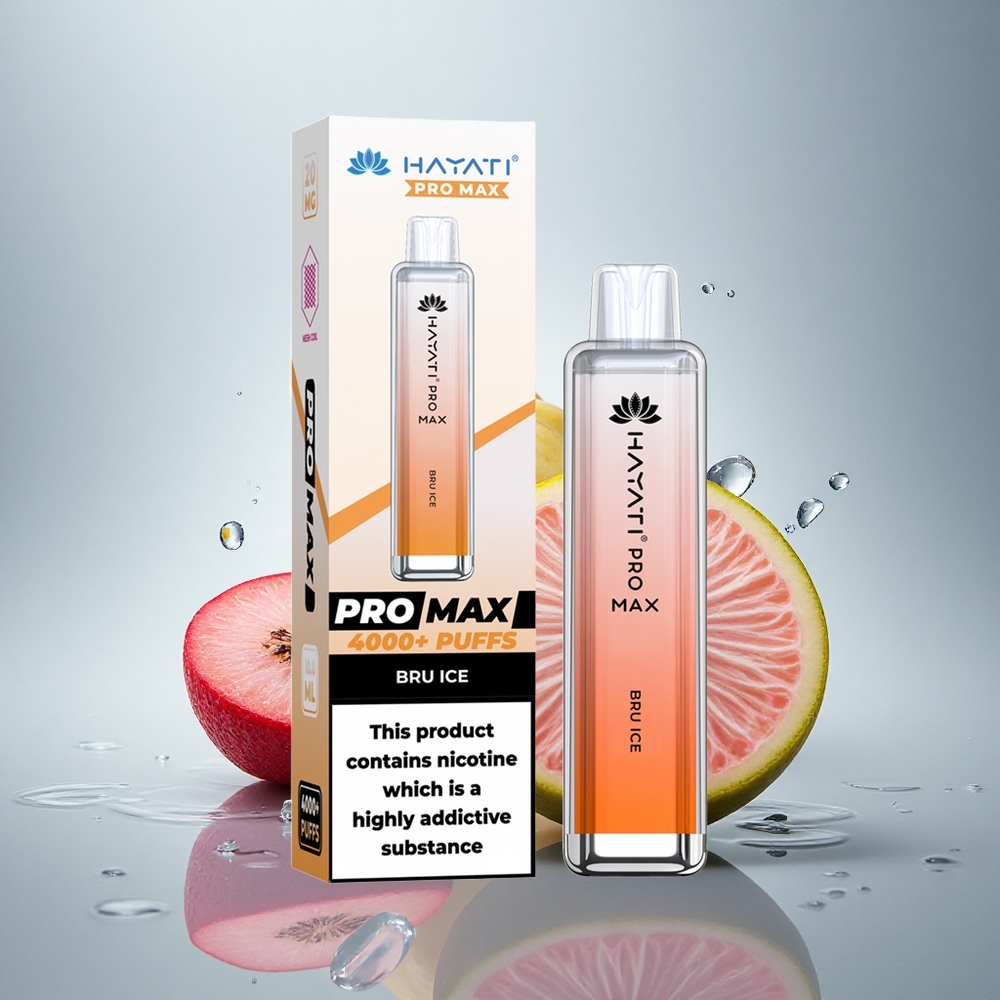 Hayati Pro Max 4000 Puffs Ledena Moč 2ml 1400mAh