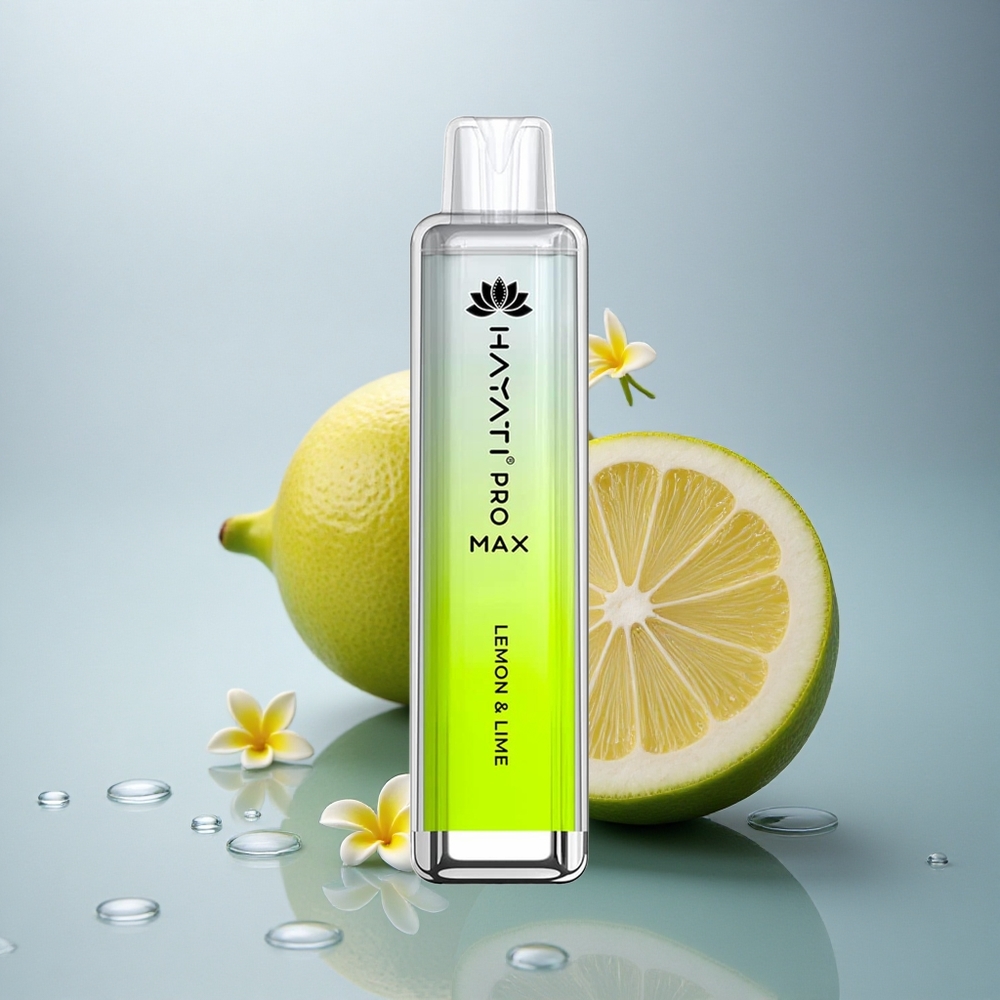 Hayati Pro Max 4000 Puffs Limeta & Limona z 5 % nikotina in 1400 mAh
