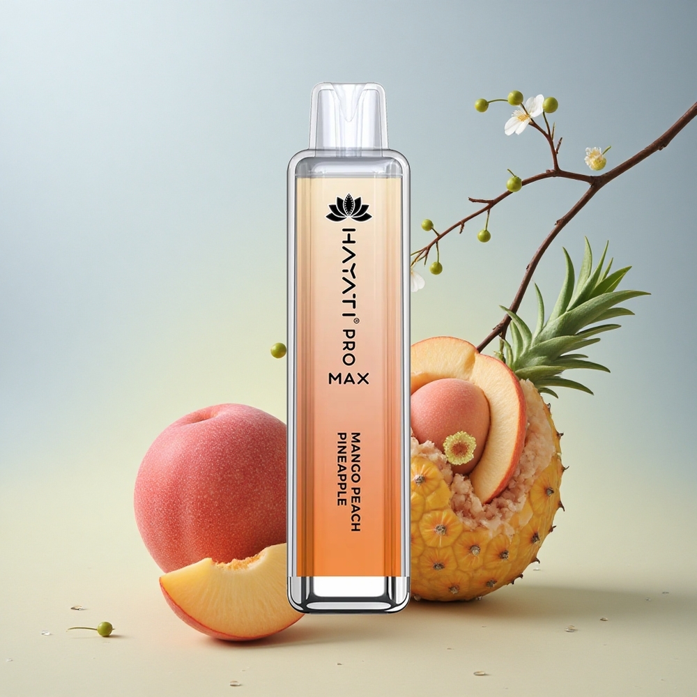 Hayati Pro Max 4000 Puffs Mango Breskeva Ananas Dual 1.1 Ohm Mesh Coil 1400mAh