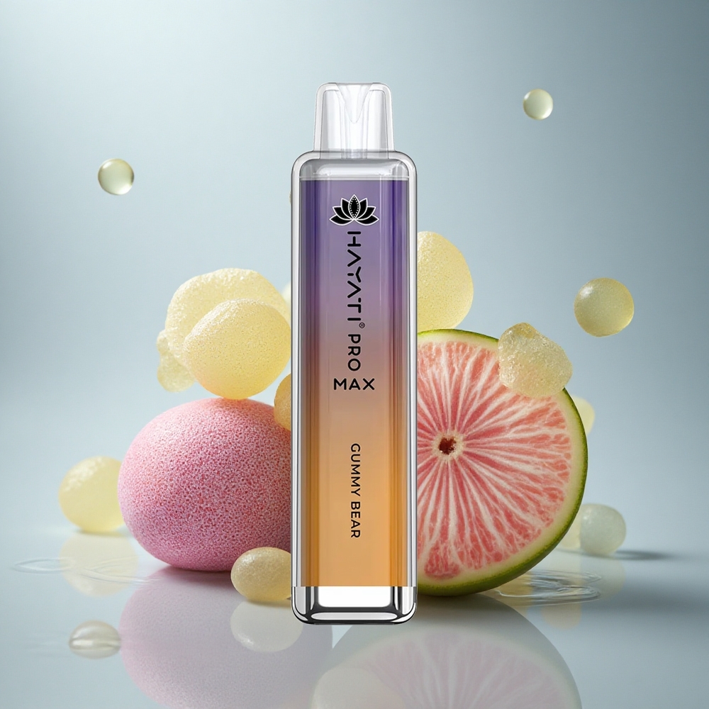 Hayati Pro Max 4000 Puffs Medvedek Gumi Dual Coil 1400mAh Kristalni 2ml