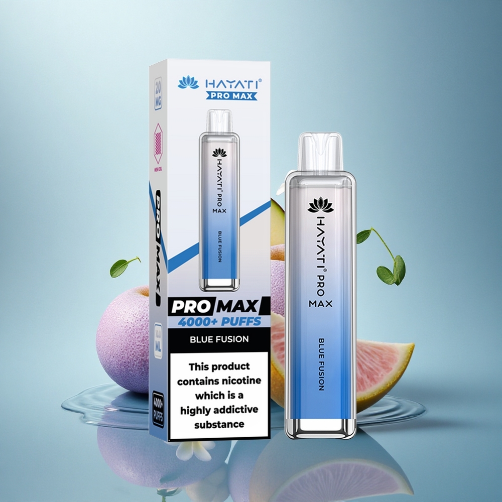 Hayati Pro Max 4000 Puffs Modra Fuzija Dual Coil 1400mAh