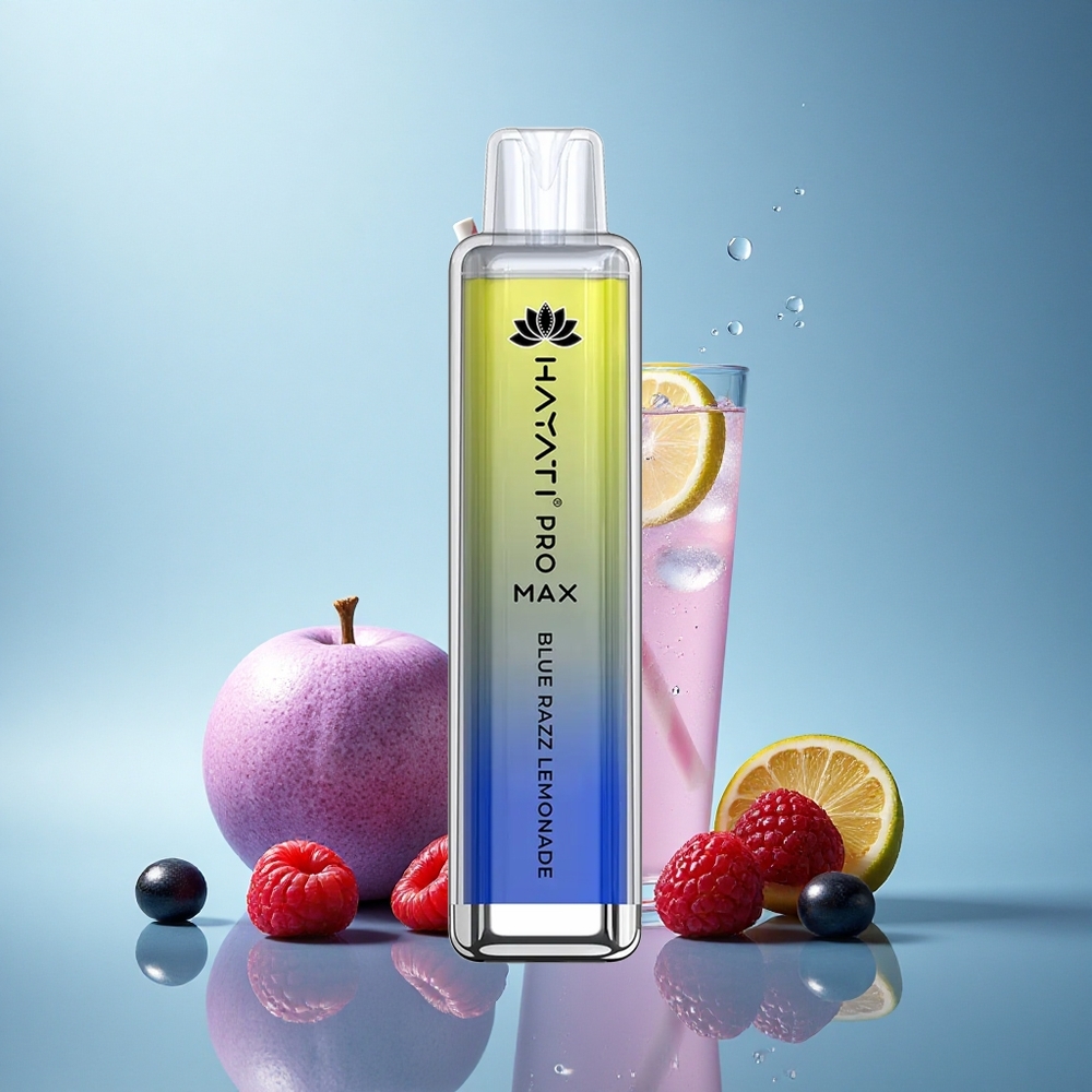 Hayati Pro Max 4000 Puffs Modra Malina Limonada z 5% Nikotina in 1400mAh Baterijo