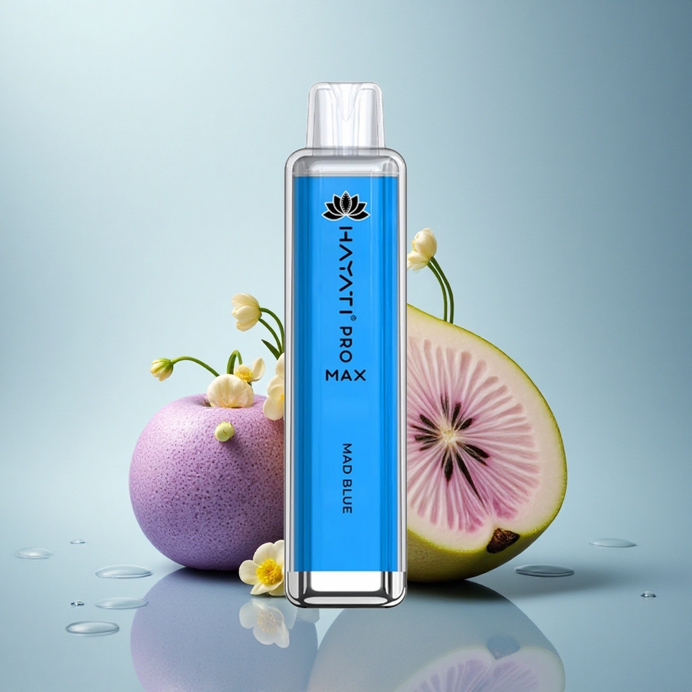 Hayati Pro Max 4000 Puffs Nor Modrini Močni 5% Nikotina 1400mAh