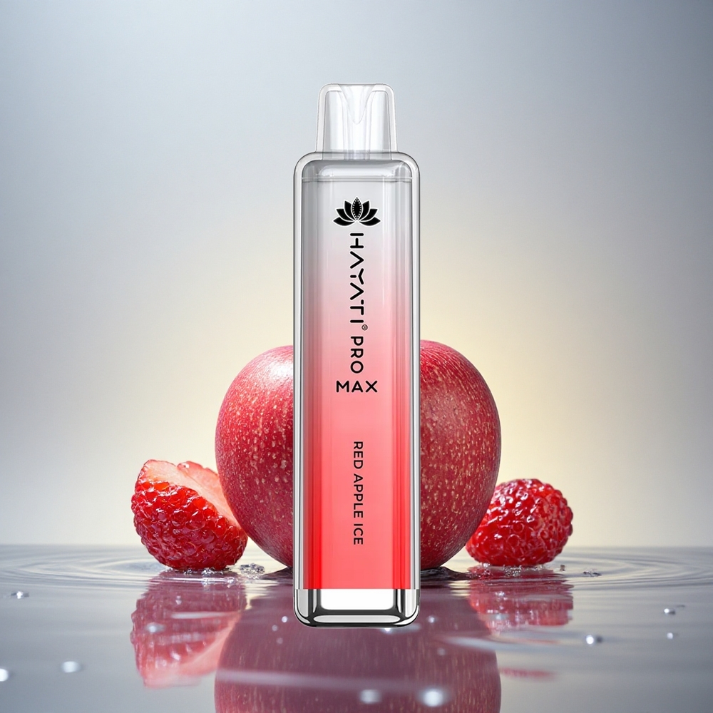 Hayati Pro Max 4000 Puffs Rdeči Jabolčni Led z 5% Nikotina in 1400mAh