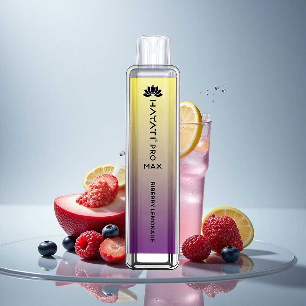 Hayati Pro Max 4000 Puffs Ribesova Limonada z 2% Nikotina in 1400mAh Baterijo