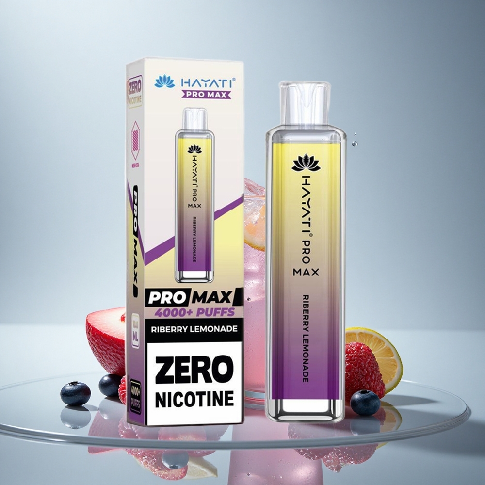 Hayati Pro Max 4000 Puffs Ribesova Limonada z 2% Nikotina in 1400mAh Baterijo