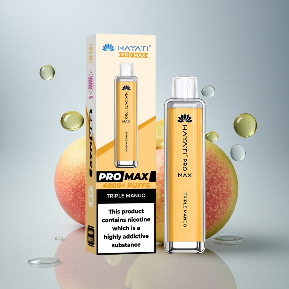 Hayati Pro Max 4000 Puffs Trojni Mangov 2ml 1400mAh