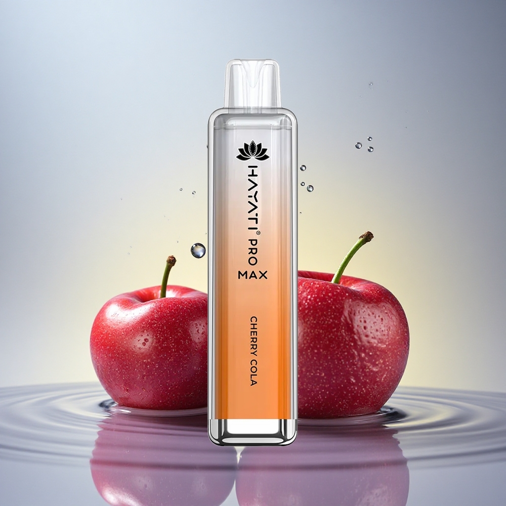 Hayati Pro Max 4000 Puffs Češnjeva Kola z 5% nikotina in 1400mAh baterijo