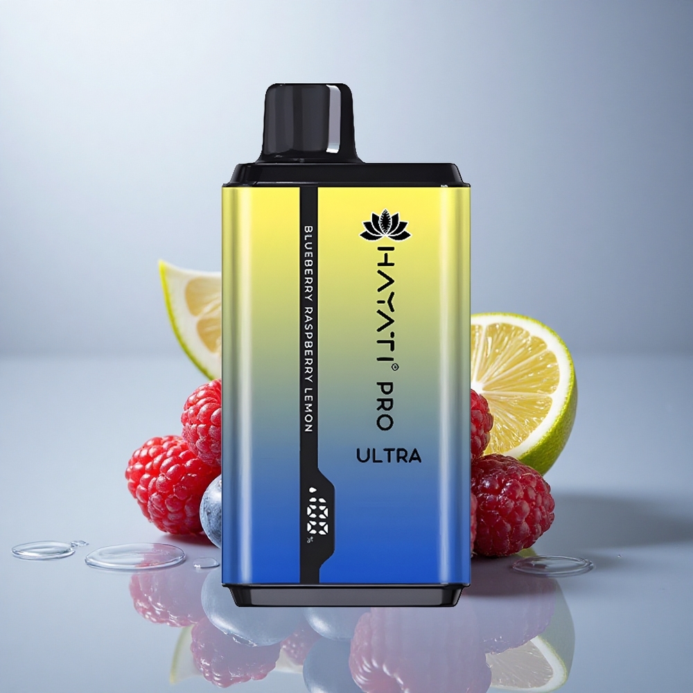 Hayati Pro Ultra 15000 Puffs Boravnica Malina Limona z 2% nikotina in 850mAh