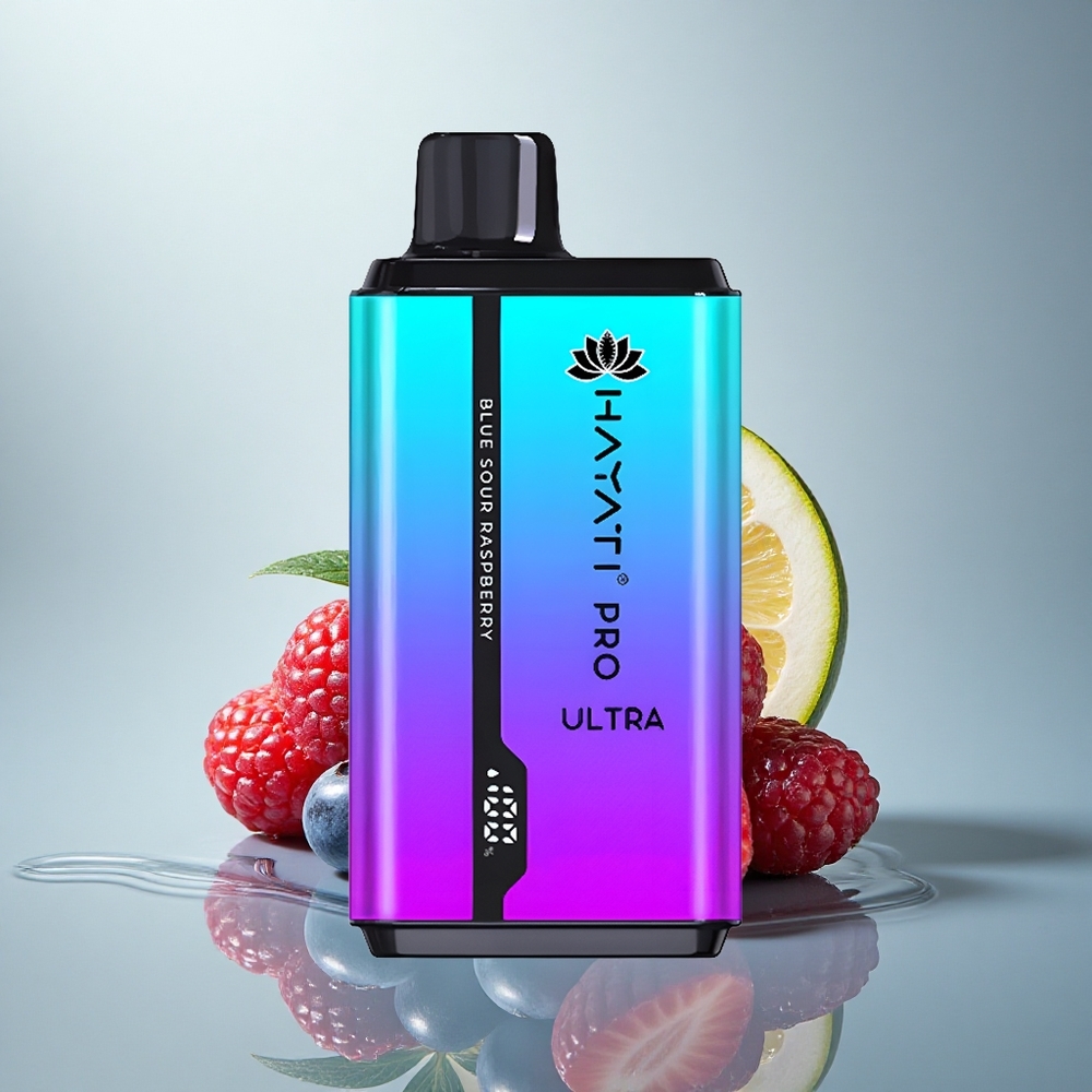 Hayati Pro Ultra 15000 Puffs Borova Malina Mentol 850mAh 2% nikotina