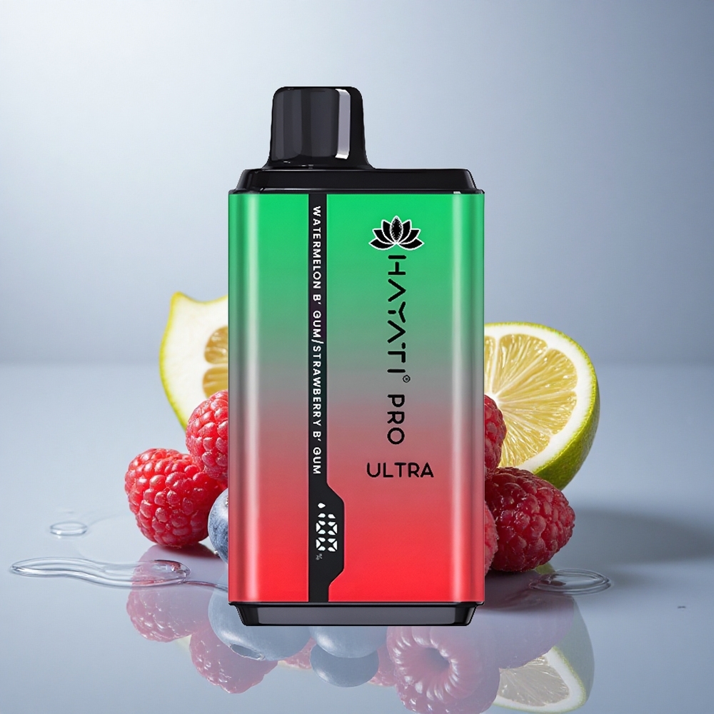 Hayati Pro Ultra 15000 Puffs Borova Malina Češnja Limona & Borova z 850mAh baterijo