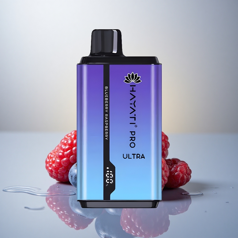 Hayati Pro Ultra 15000 Puffs Borovnica Malina z 850mAh in 2% nikotina