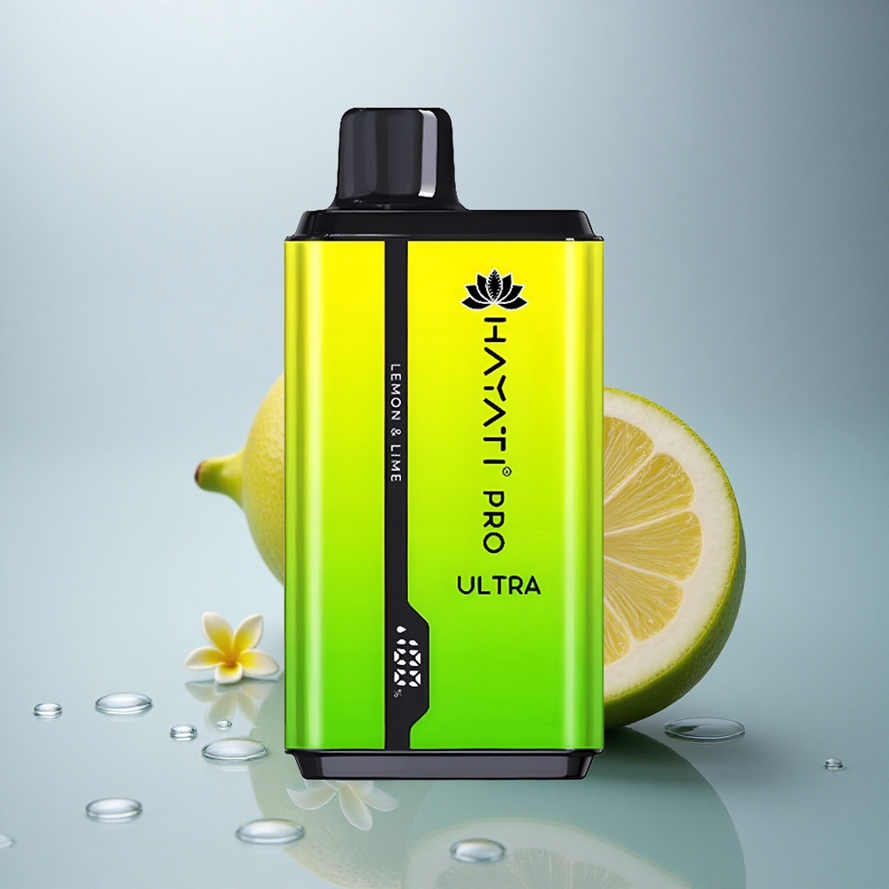 Hayati Pro Ultra 15000 Puffs Limeta & Citrona 850mAh 2% nikotina