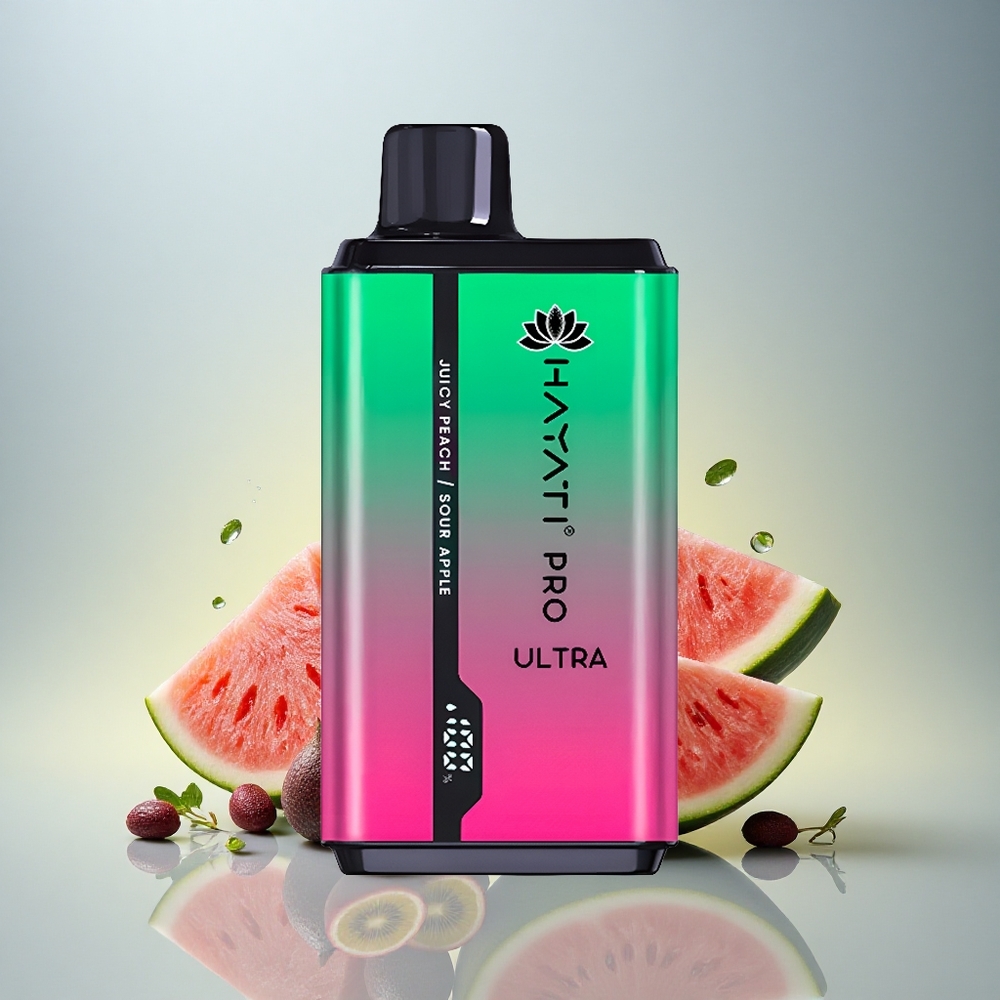 Hayati Pro Ultra 15000 Puffs Lubenica Kivi Pasijonka 850mAh 2% nikotina