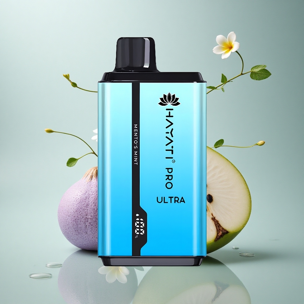 Hayati Pro Ultra 15000 Puffs Mento'S Meta z 850mAh in 2% Nikotina