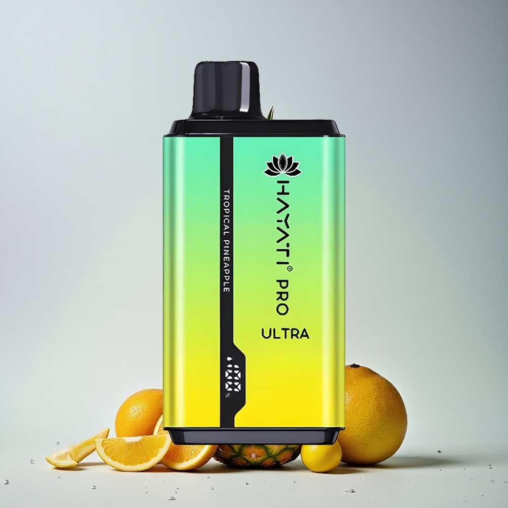 Hayati Pro Ultra 15000 Puffs Tropski Ananas z 850mAh in 24ml
