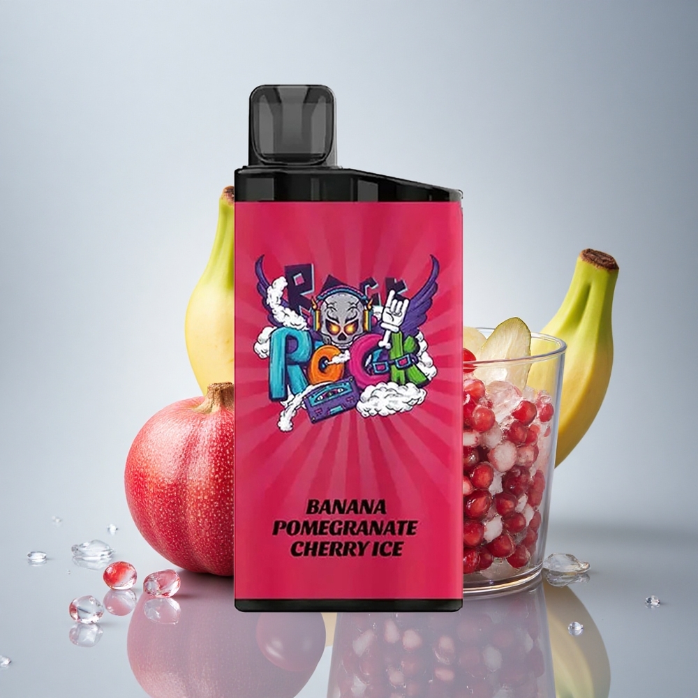 IGET Bar 3500 Puffs Banana Granatno Češnjeva Ledena 1400 mAh