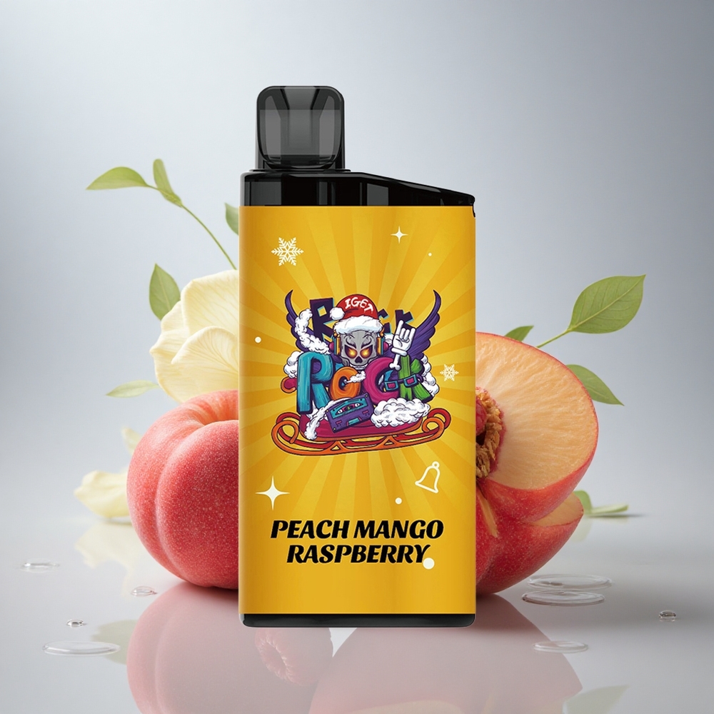 IGET Bar 3500 Puffs Breskeva Mangova Malina 1400 mAh Mesh Coil