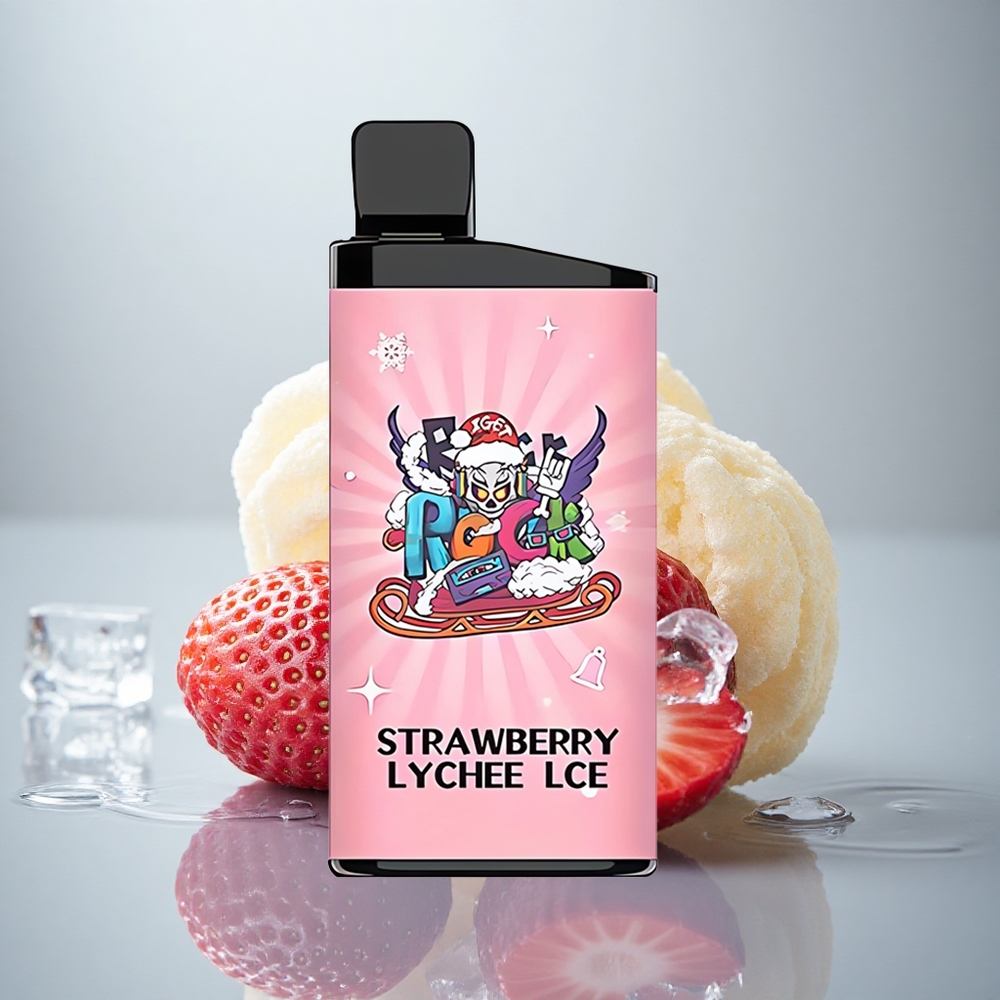 IGET Bar 3500 Puffs Jagoda Liči Led 1400 mAh