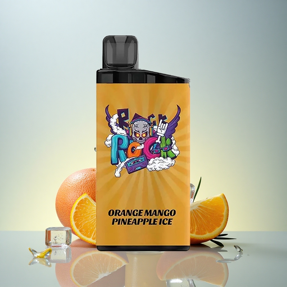 IGET Bar 3500 Puffs Oranžno-Mango-Ananasov Ledeni 1400 mAh Mesh Coil