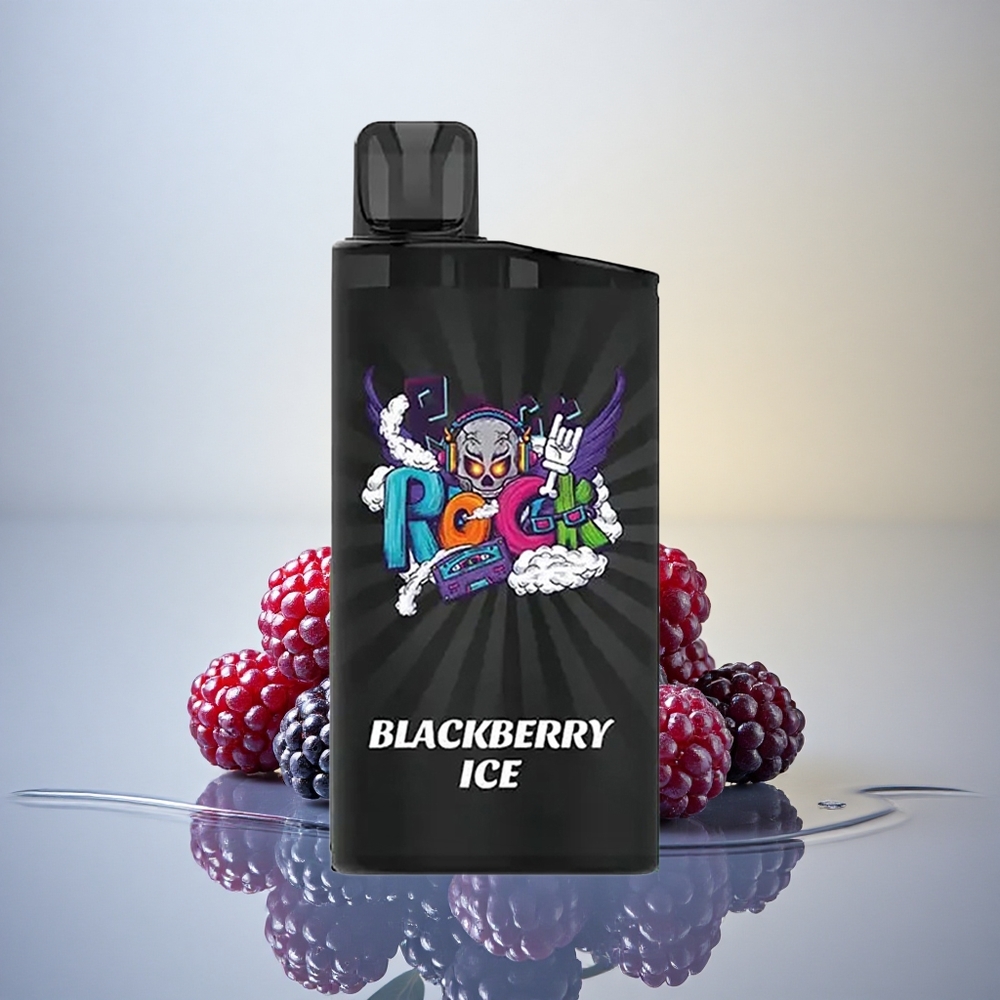 IGET Bar 3500 Puffs Črni jagodični led z 1400 mAh in 1,2 Ohm Mesh tuljavo