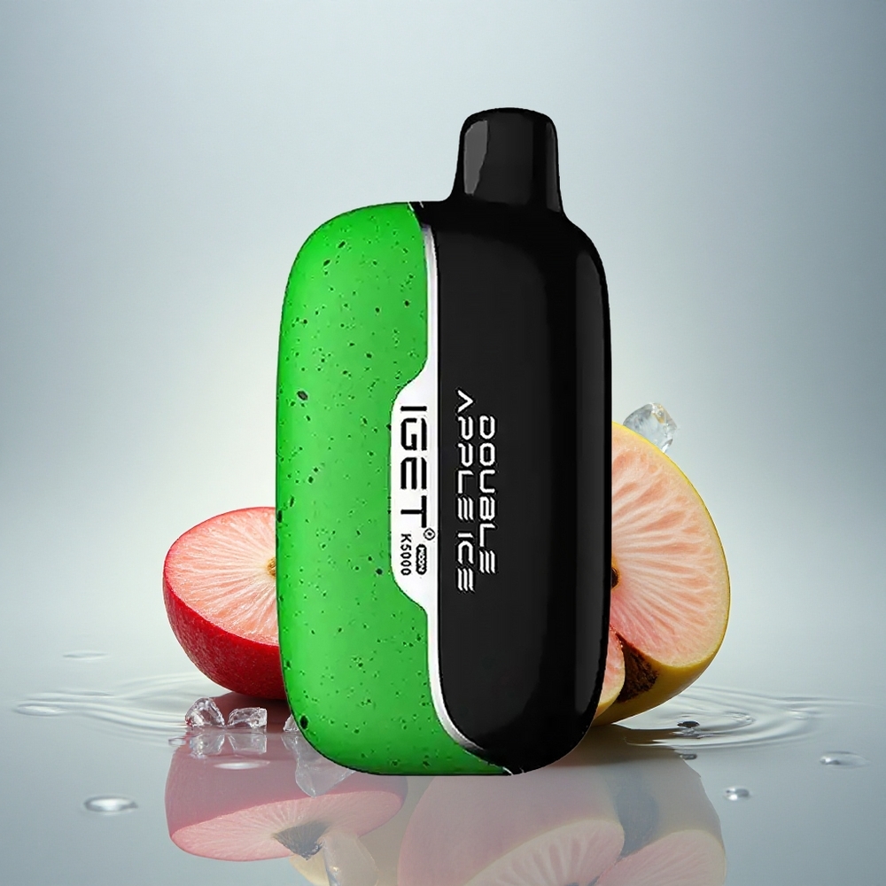 IGET Moon K5000 Puffs Dvojno Jabolko Led 81.5g 5000 Puffov PC