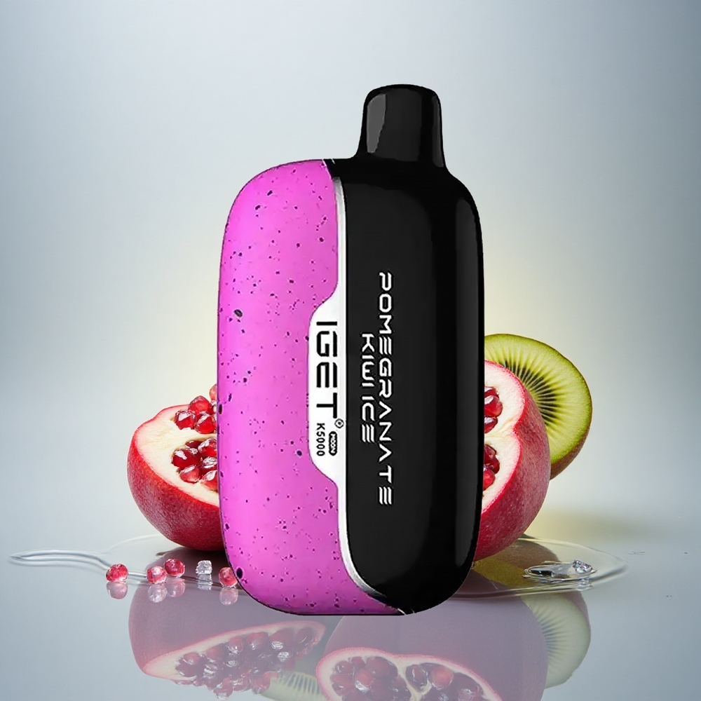 IGET Moon K5000 Puffs Granatno Kivi Ledeno 5000 Puffov 81,5 g PC