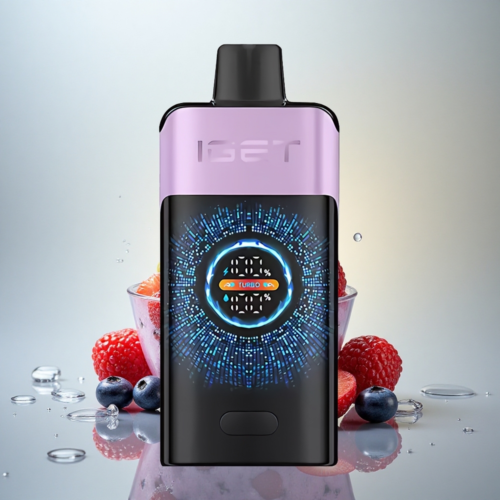 IGET ONE 12000 Puffs Mešane Jagode Led Dual Mesh Coil 2700 mAh