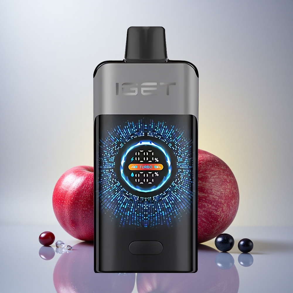 IGET ONE 12000 Puffs Črni jagodi češnja granata z 2700 mAh baterijo