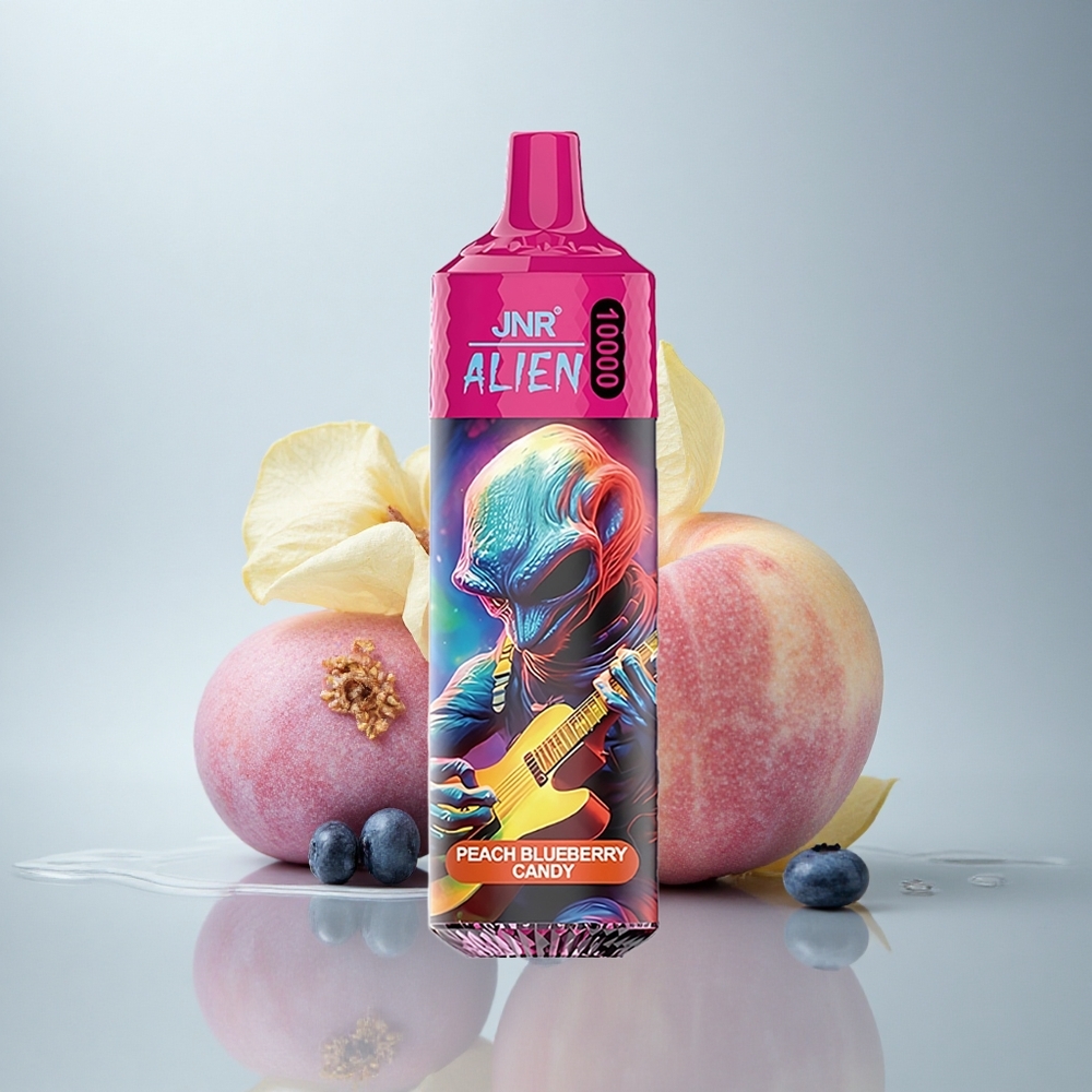 JNR Alien 10000 Breskeva Borovnica Sladkarija z 850mAh in RGB Lučmi