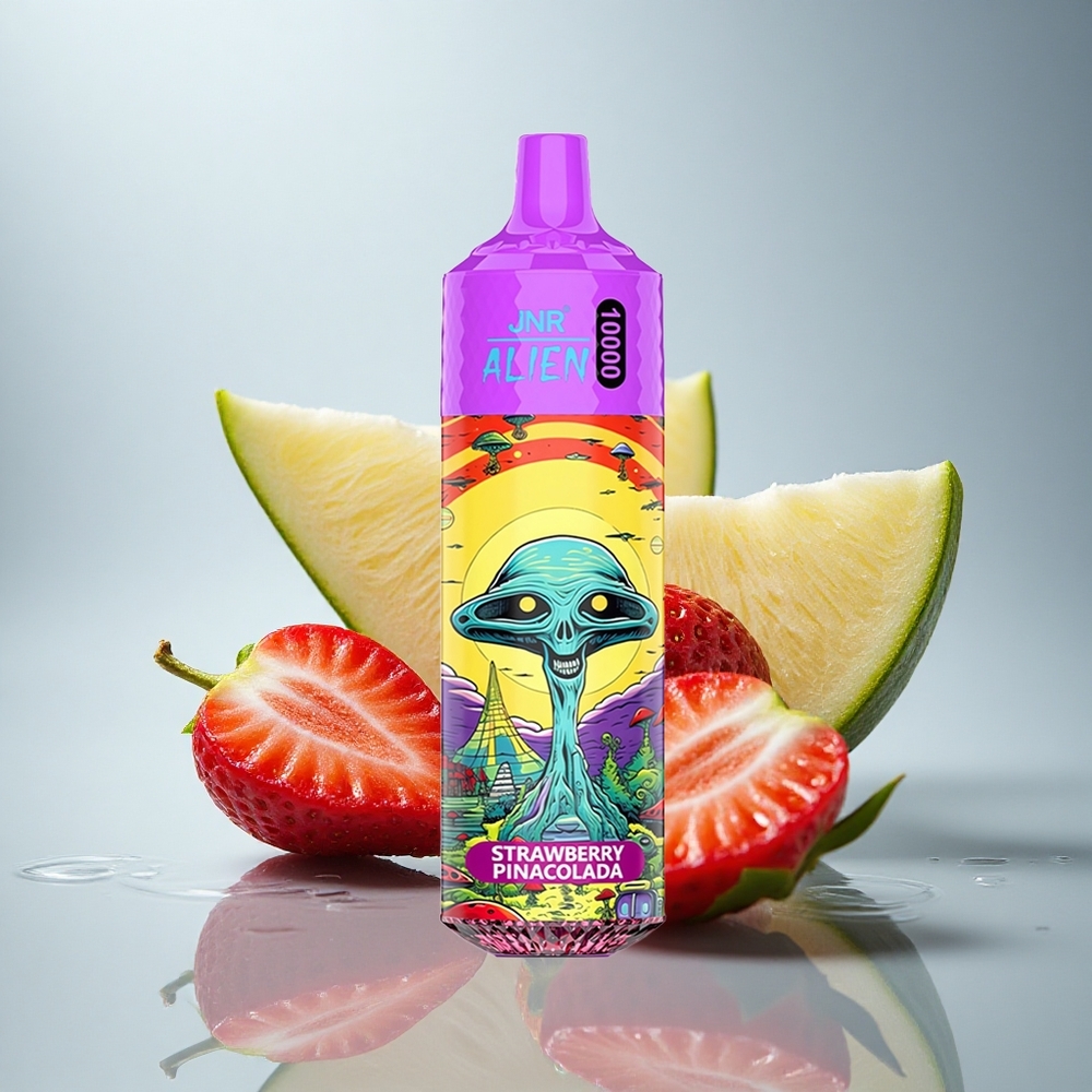 JNR Alien 10000 Jagoda Pina Kolada z LED osvetlitvijo in 850mAh baterijo